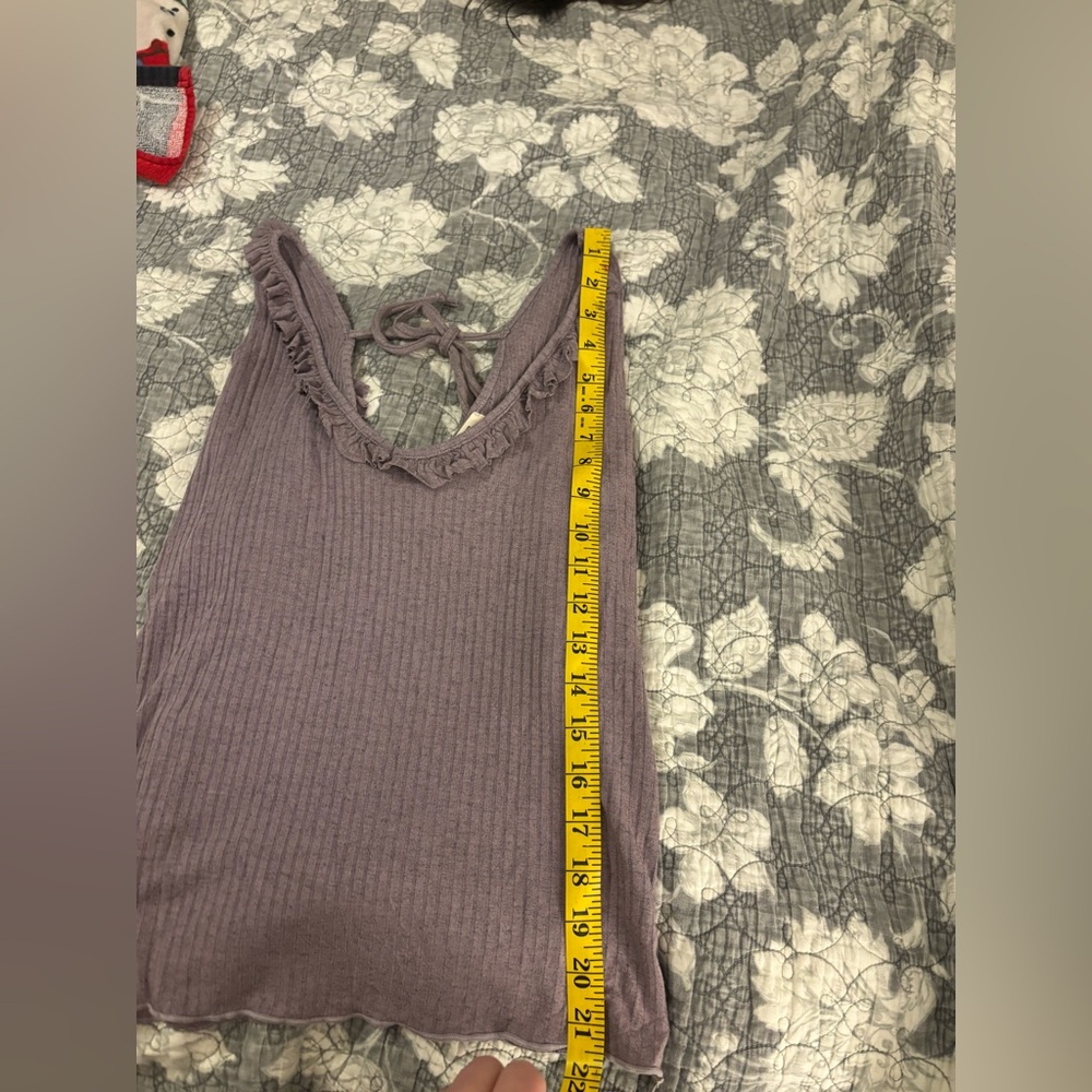 Project Social T Purple Ribbed Tank Top - Picture 5 of 8